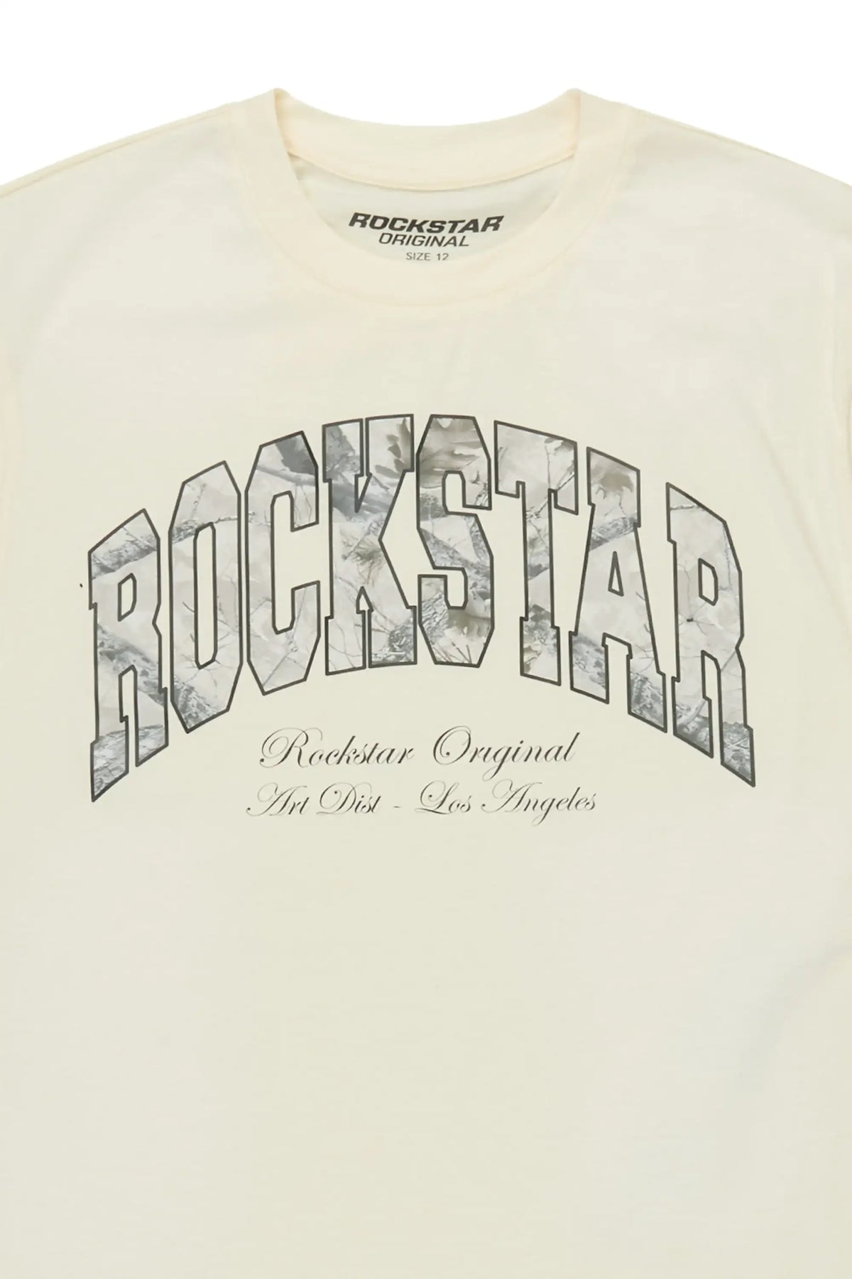 Boys Alas Beige Boxy Tee