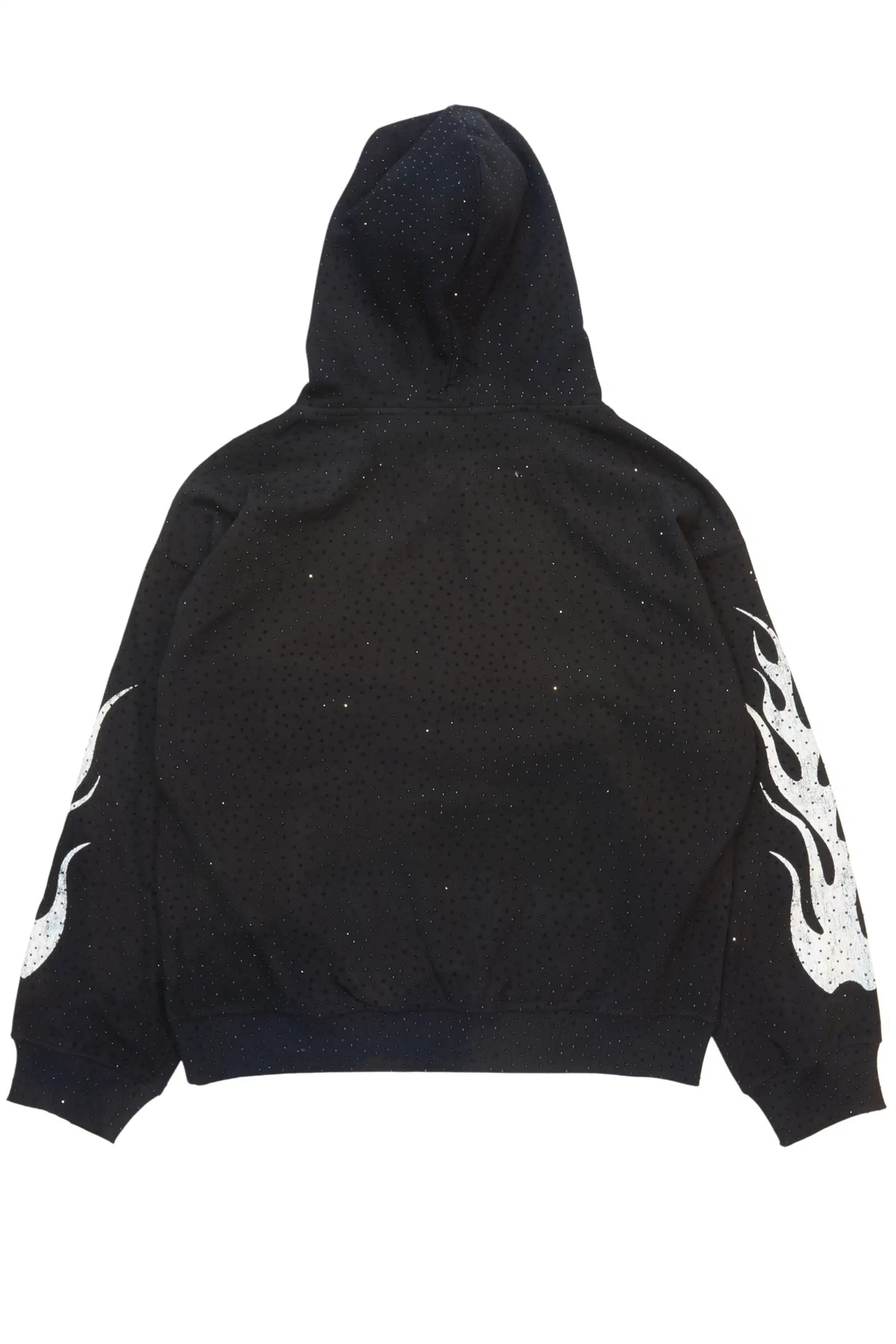 Adrianne Black Rhinestone Hoodie