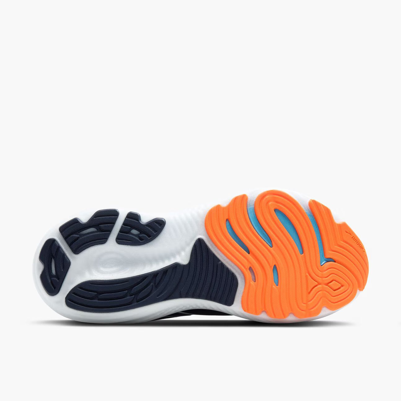 Brooks Mens Glycerin GTS 22- Peacoat/Blue Ribbon/Orange(1104461D494)