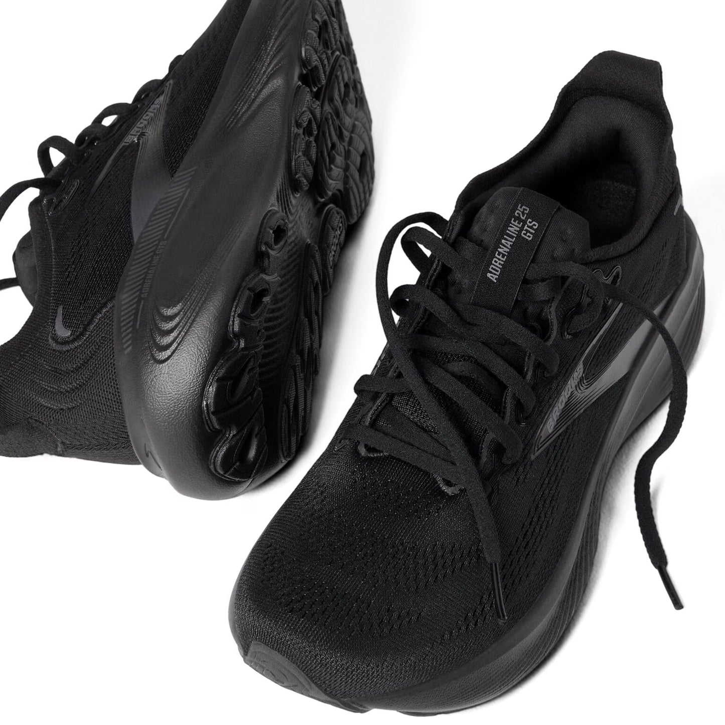 Brooks Men's Adrenaline GTS 25 - Black/Black/Ebony - Narrow (B)