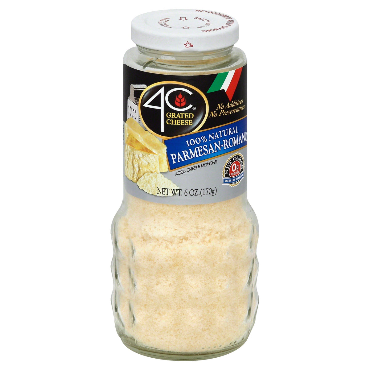 4C Grated Cheese Parmesan Romano - 6 OZ 6 Pack
