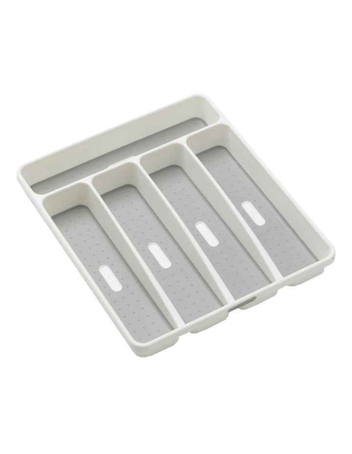 5 Compartment Cutlery Tray in White