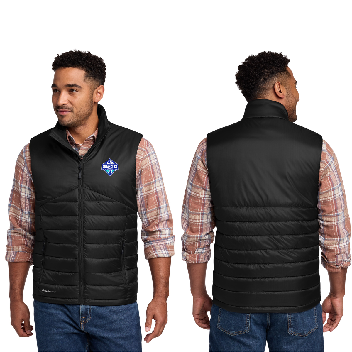 Antarctica Marathon 2027 - Eddie Bauer Men's Quilted Vest (EB512)