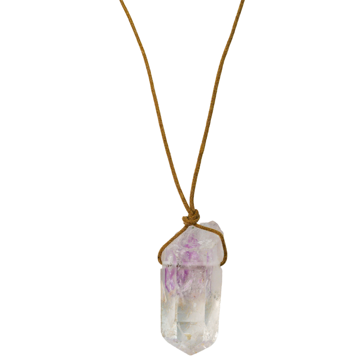 Brandberg Amethyst Pendant Necklace
