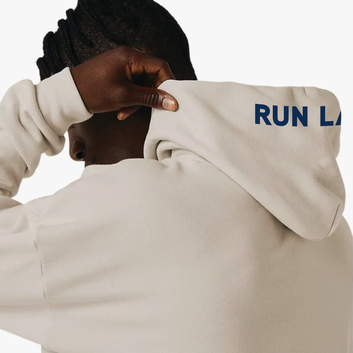 2026 ASICS Los Angeles Marathon - LIMITED EDITION - ASICS Unisex Sweat Relax Pull Over Hoodie Oatmeal (2031E699) (LA26-24, LA26-19)