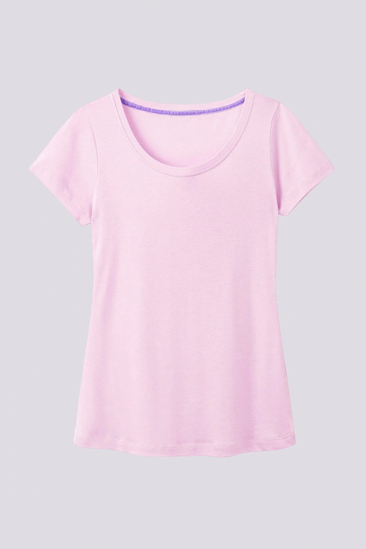 Scoop Neck Cotton Modal Blend T-shirt