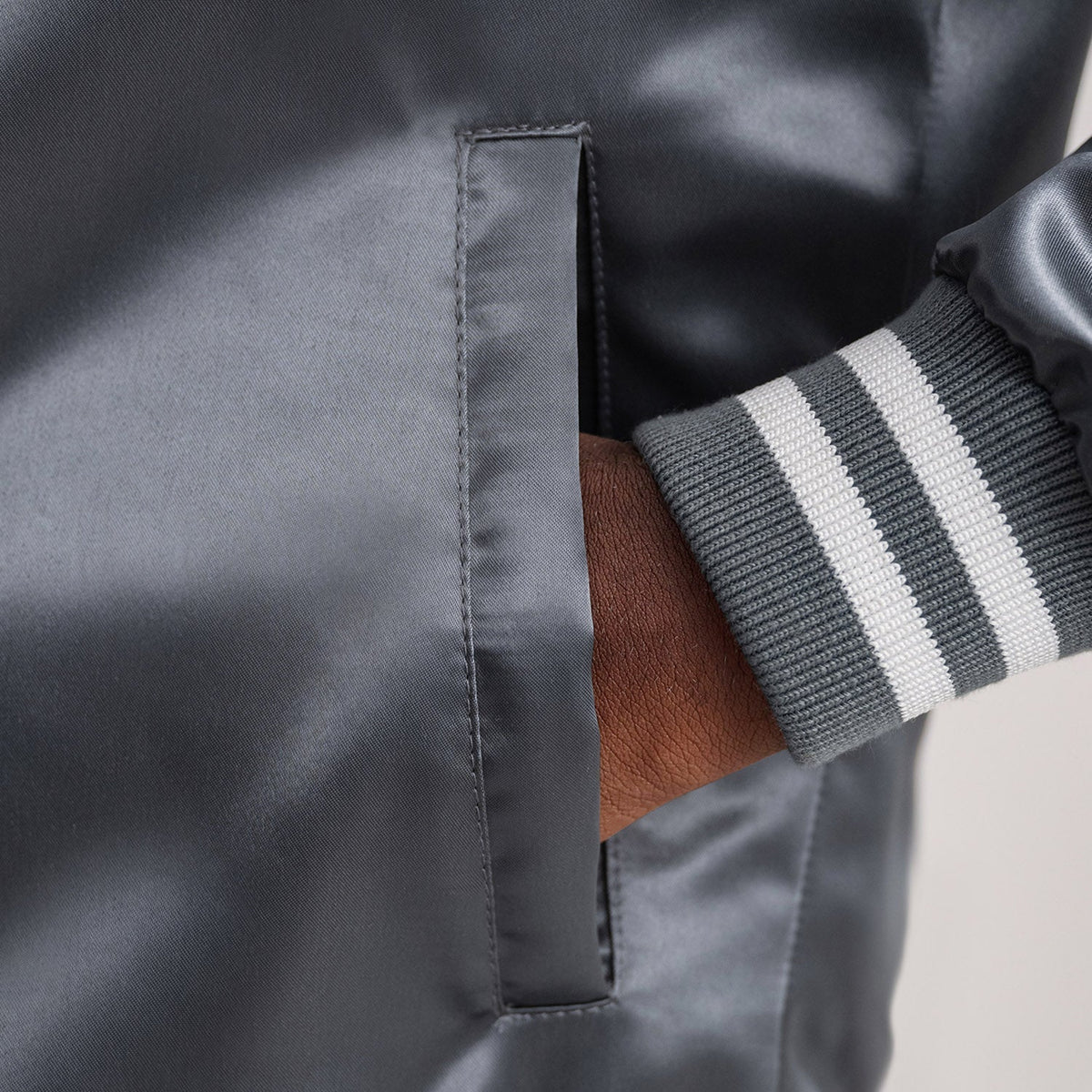 Xander Grey Varsity Jacket