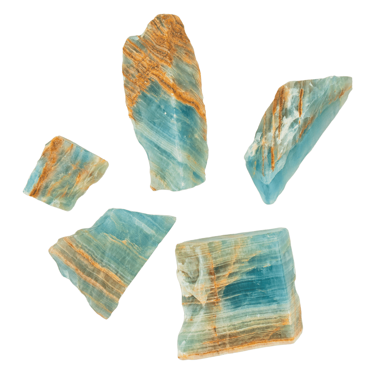 Blue Lemurian Calcite Slab