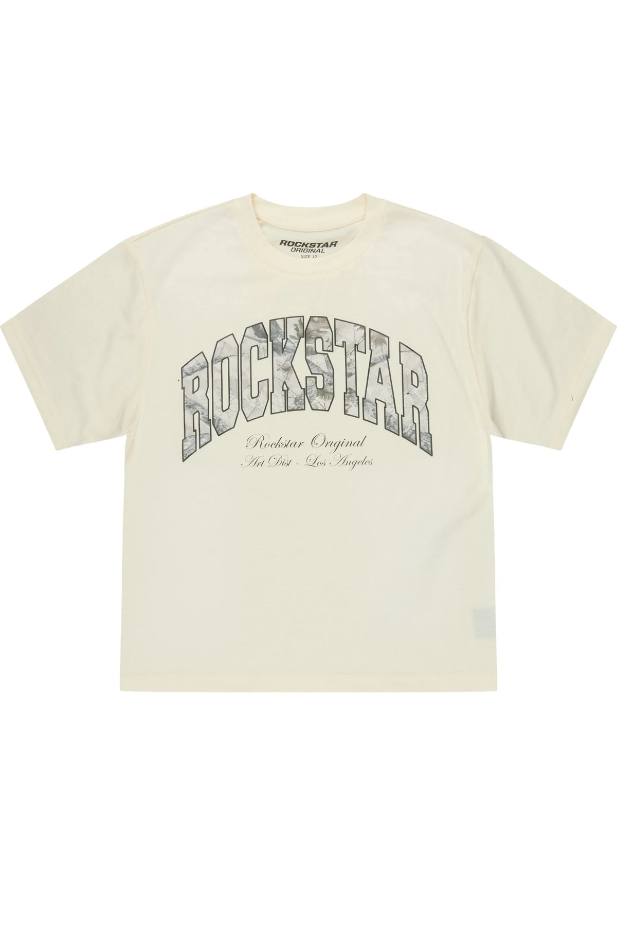 Boys Alas Beige Boxy Tee