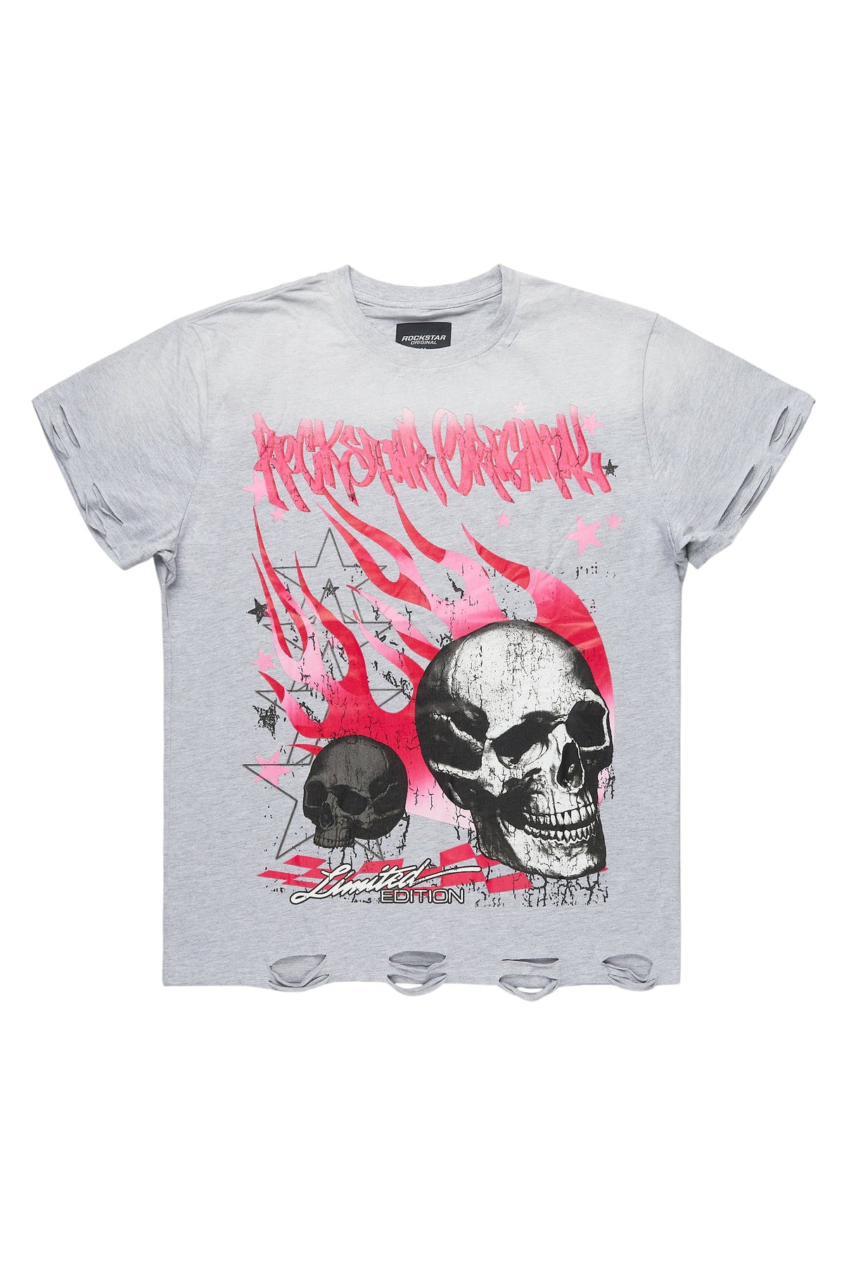 Anesso Heather Grey Graphic T-Shirt