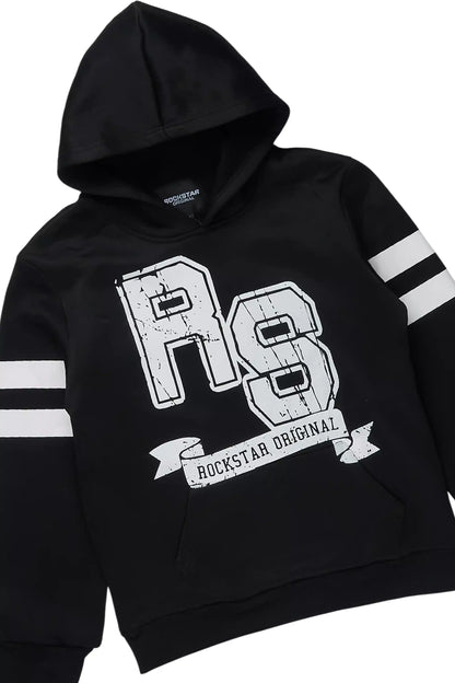 Boys Alik Black Stacked Track Set