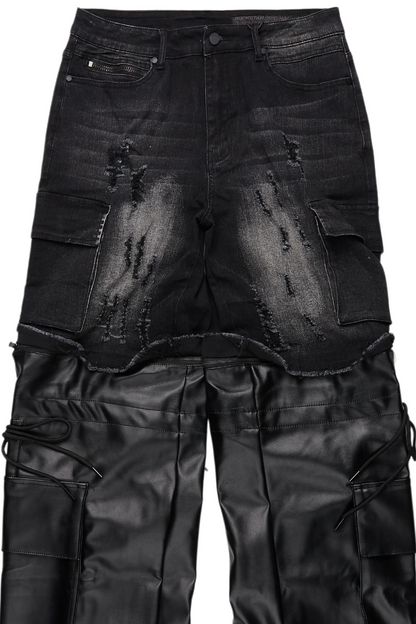 Baatar Black Baggy Fit Jean