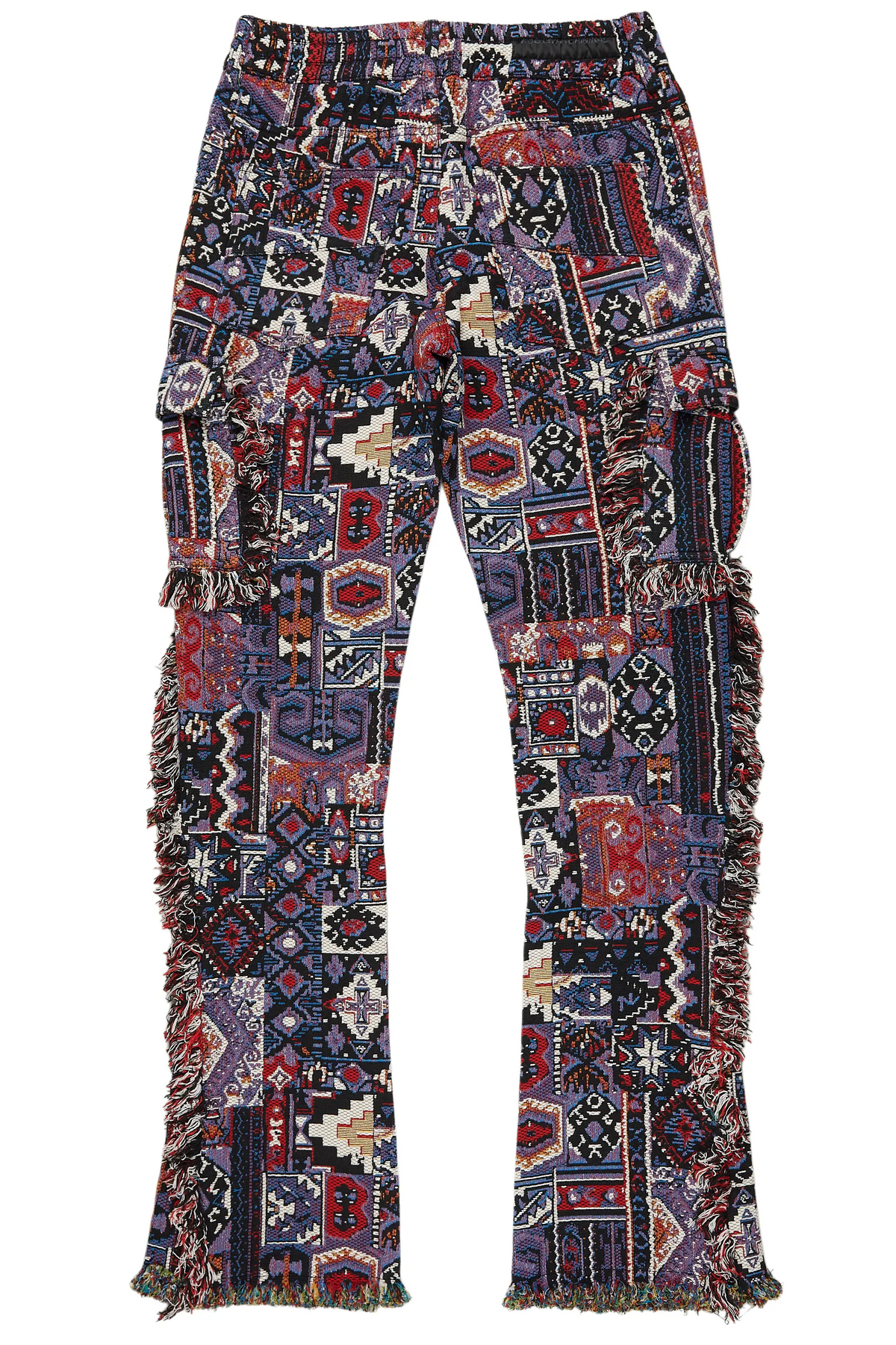 Ayami Purple Slim Tapestry Flare Jean