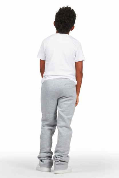 Boys Artemi Grey/White T-Shirt Super Stacked Set