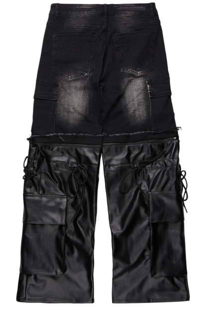 Baatar Black Baggy Fit Jean