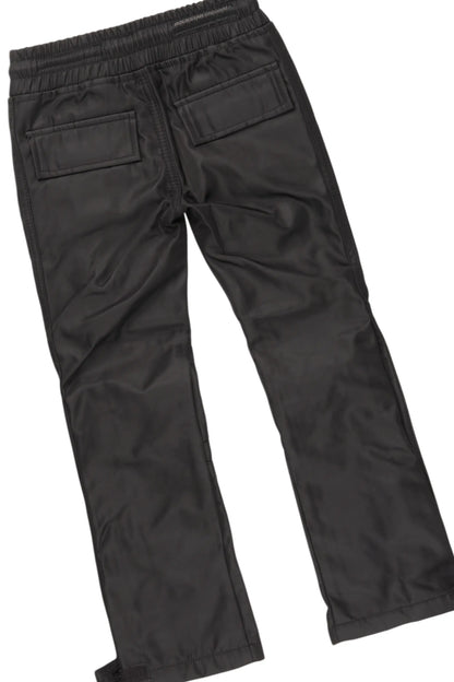 Boys Agron Grey/Black T-Shirt/Nylon Pant Set
