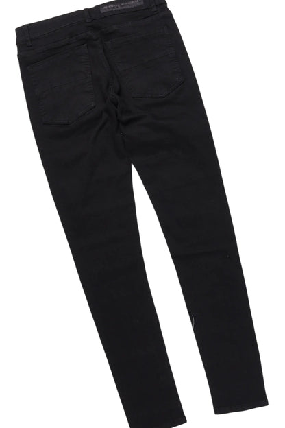 All Seeing Eyes Black Hoodie/Slim Fit Jean Set