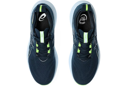 Asics Mens Gel Nimbus 26 Wide - French Blue/Electric Lime (1011B795-400)