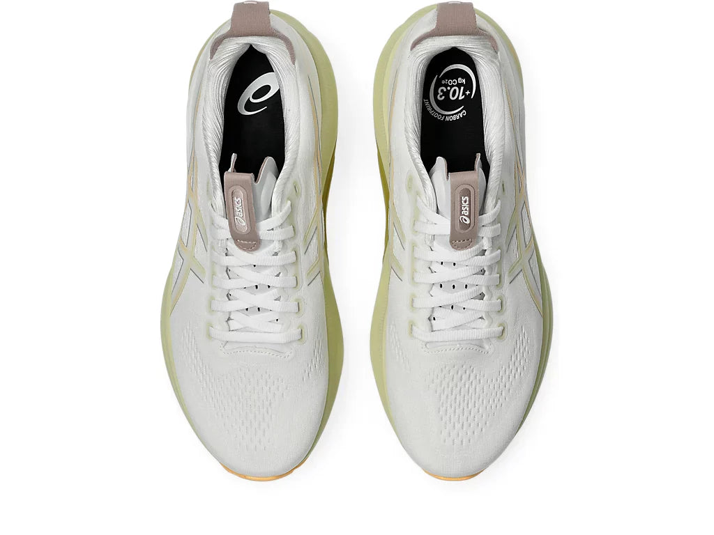 Asics Mens Gel Kayano 32 Wide- White/Orange Glow (1011C051-101)