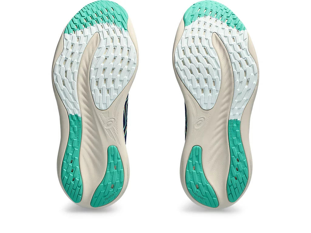 Asics Womens Gel Nimbus 26- Blue Expanse/Aurora Green (1012B601-400)