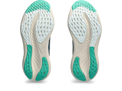 Asics Womens Gel Nimbus 26- Blue Expanse/Aurora Green (1012B601-400)