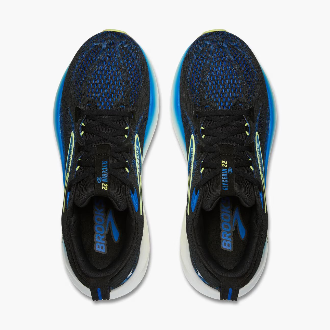 Brooks Men's Glycerin 22 - Black/Cobalt/Neo Yellow