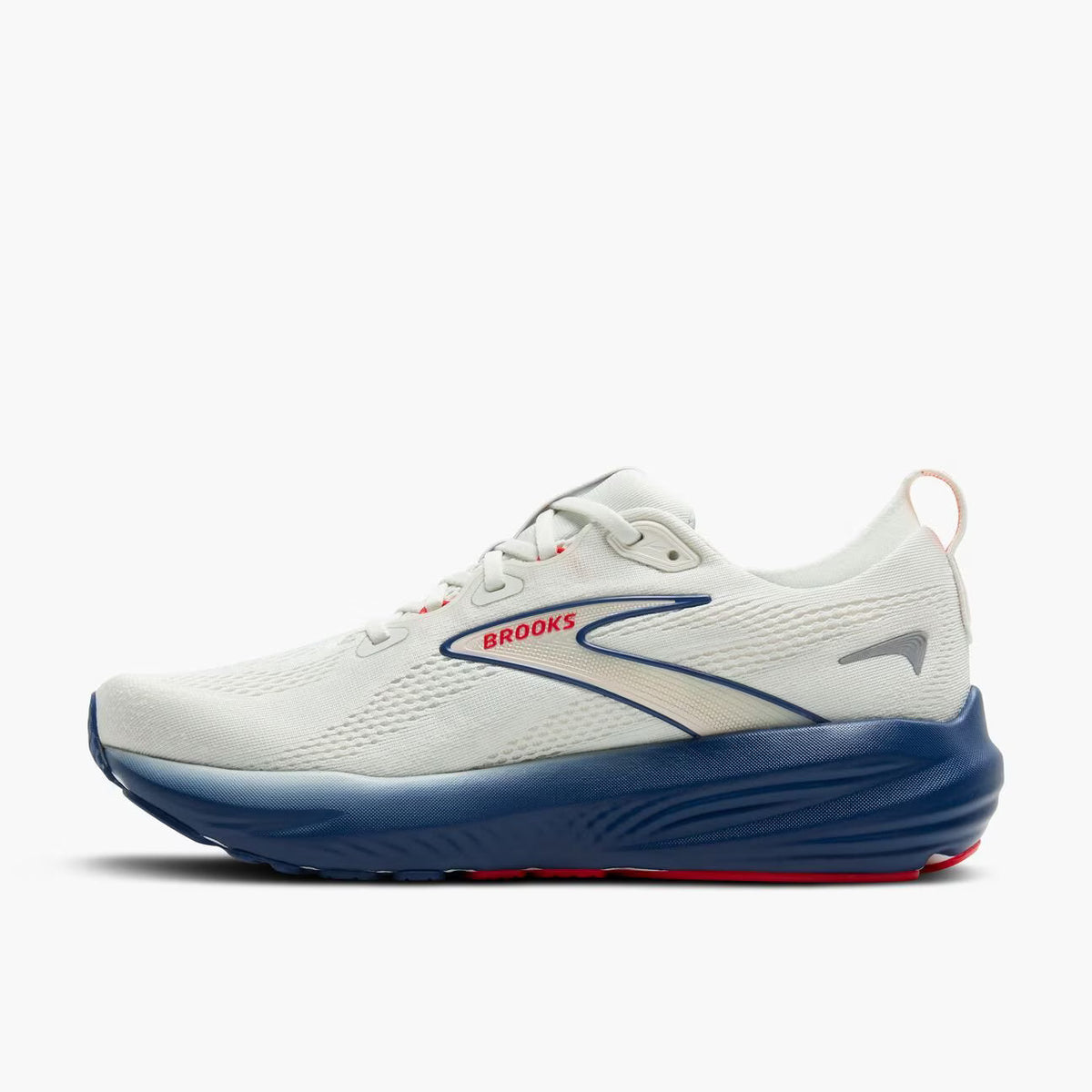Brooks Men's Glycerin 22 - Gray/Navy Peony/Fiery Red