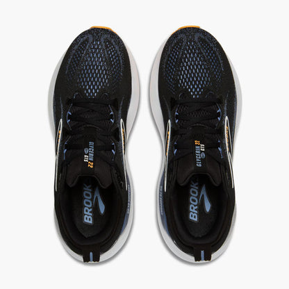 Brooks Men's Glycerin GTS 22 - Black/Country Blue/Orange Pop