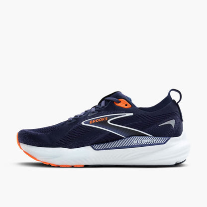 Brooks Mens Glycerin GTS 22- Peacoat/Blue Ribbon/Orange(1104461D494)