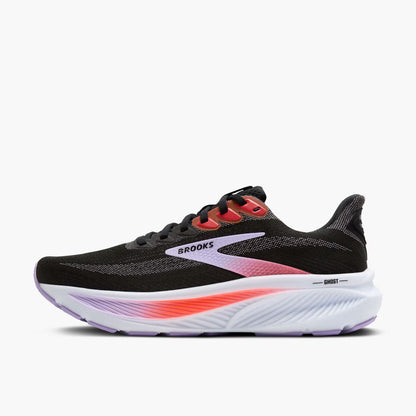 Brooks Women's Ghost 17 - Black/Purple/Coral
