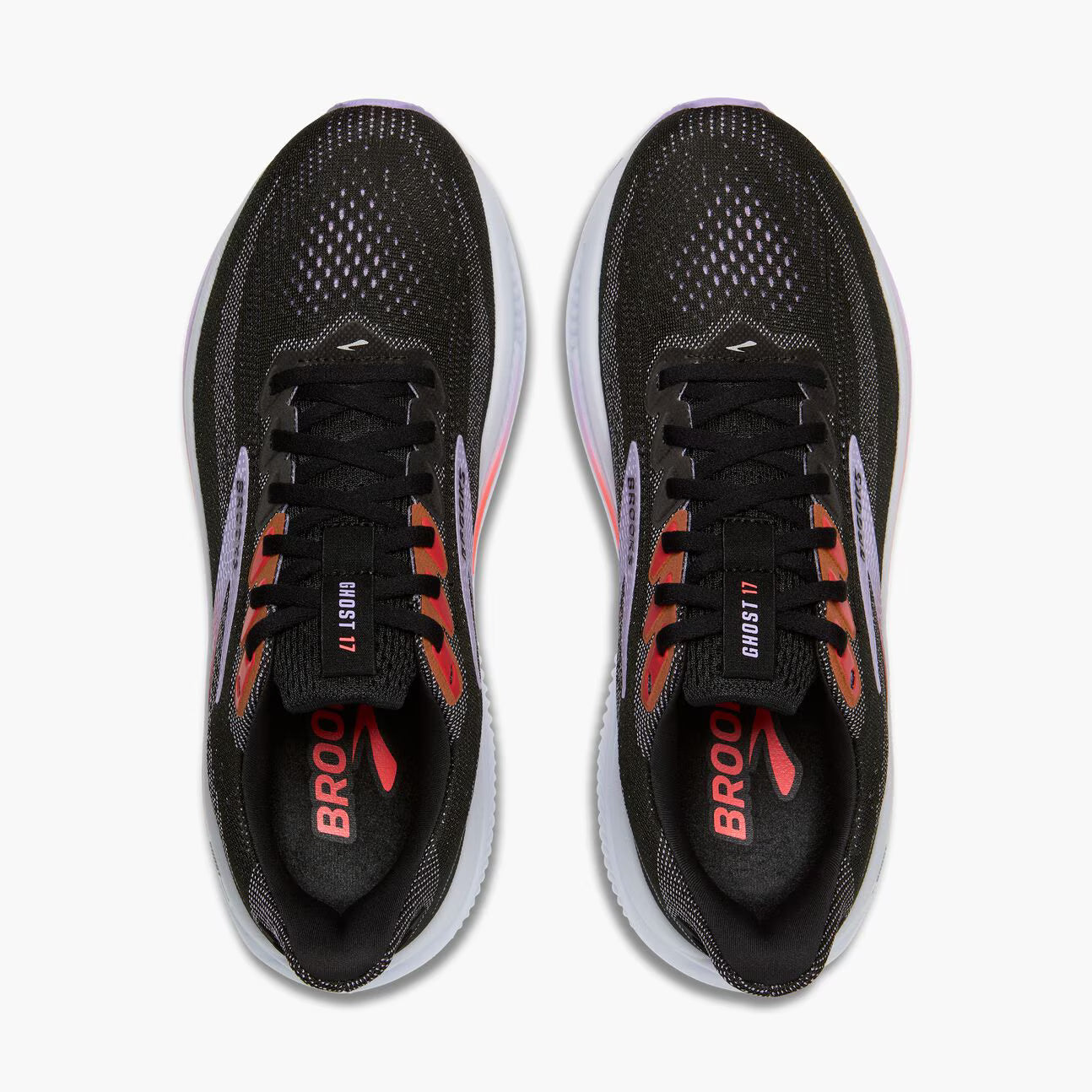 Brooks Women's Ghost 17 - Black/Purple/Coral