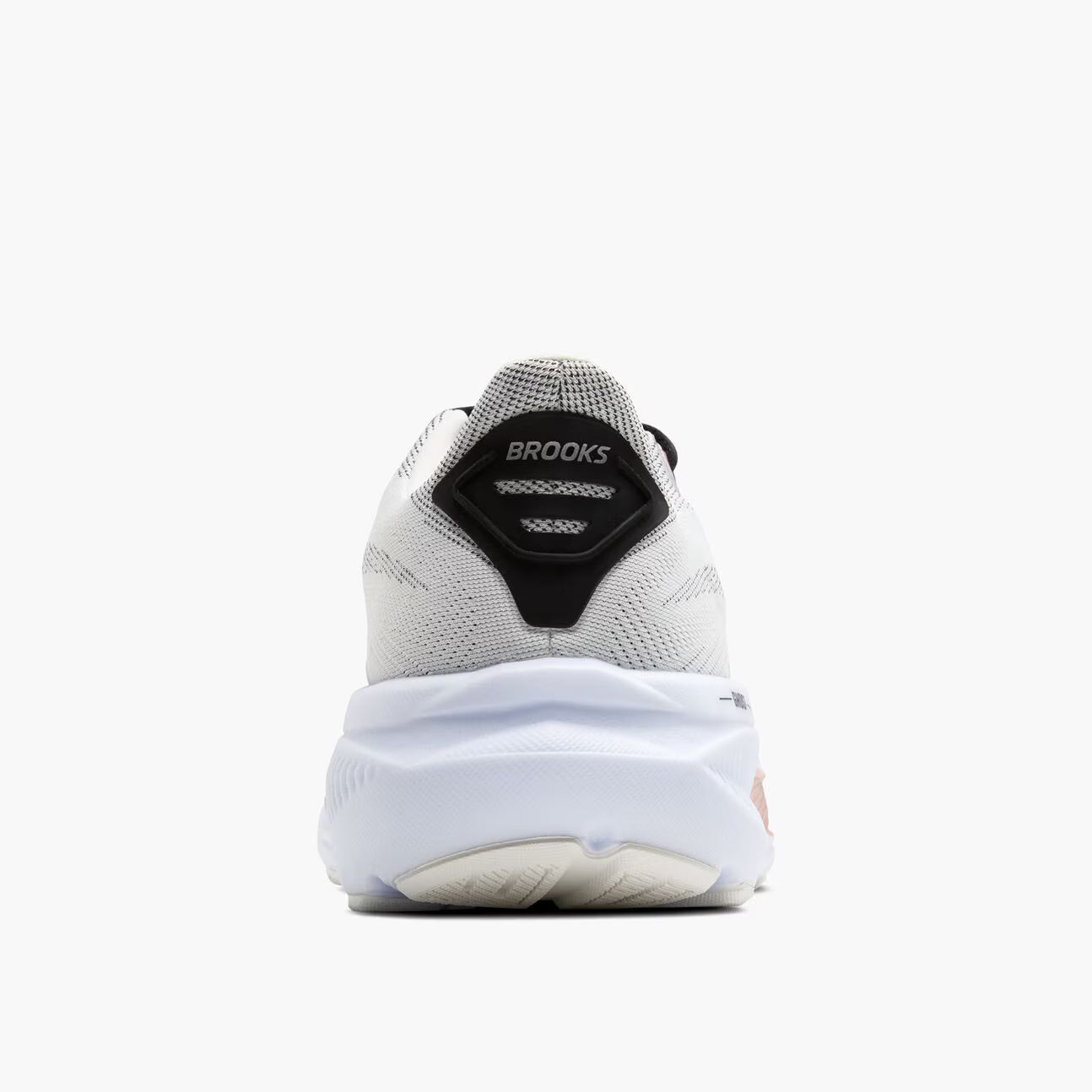 Brooks Women's Ghost 17 (Wide) - White/Black/Rose Gold