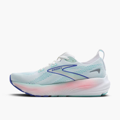 Brooks Women's Glycerin 22 (Wide) - White/Limpet Shell/Amparo Blue