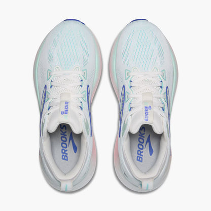 Brooks Women's Glycerin 22 (Wide) - White/Limpet Shell/Amparo Blue