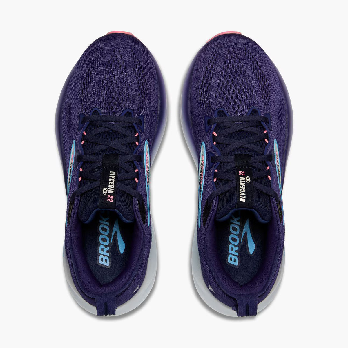 Brooks Women's Glycerin 22 (Wide) - Blue Ribbon/Peacoat/Dianthus