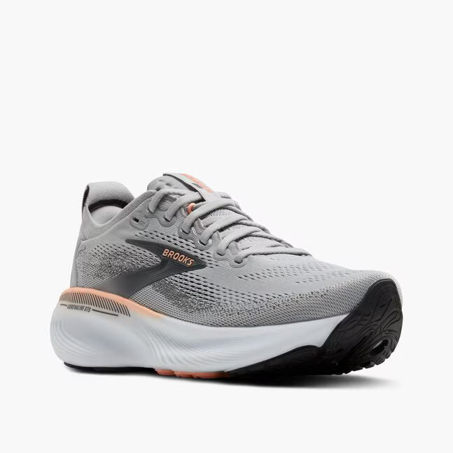 Brooks Women's Adrenaline GTS 25 - Grey/Blackened Pearl/Coral - Narrow (2A)