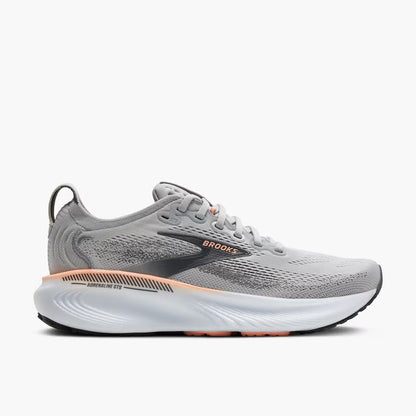 Brooks Women's Adrenaline GTS 25 - Grey/Blackened Pearl/Coral - Wide (D)