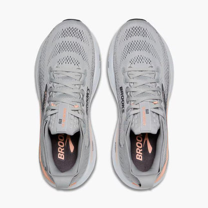 Brooks Women's Adrenaline GTS 25 - Grey/Blackened Pearl/Coral - Narrow (2A)