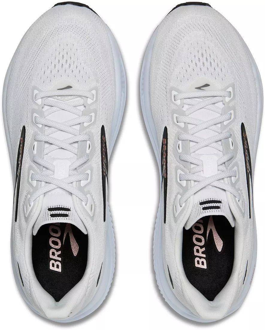 Brooks Women's Ghost 18 - White/Black/Rose Gold