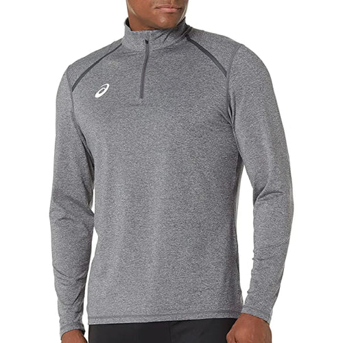ASICS Men's Thermopolis 1/2 Zip Heather Steel Grey (2161a103)