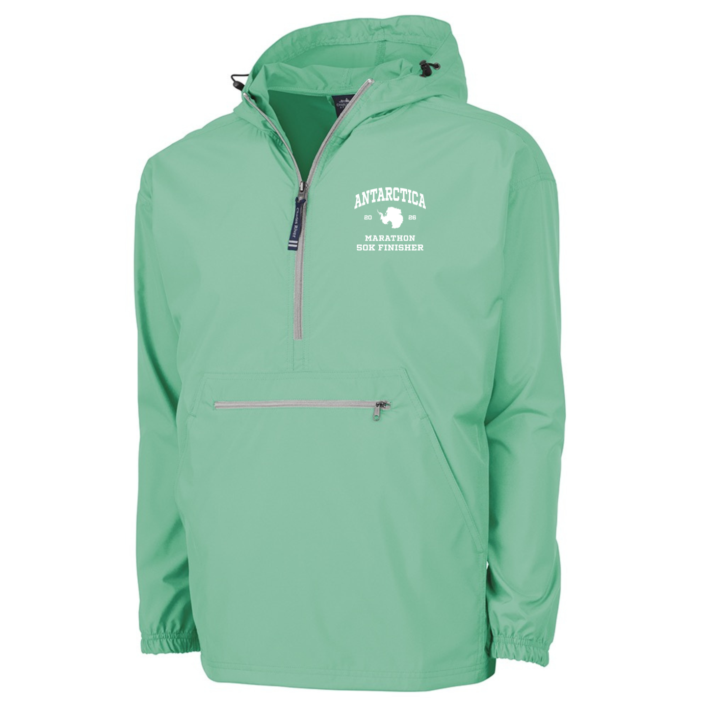Antarctica Marathon Finisher 2026 - Pack-N-Go Pullover Jacket Mint (9904)
