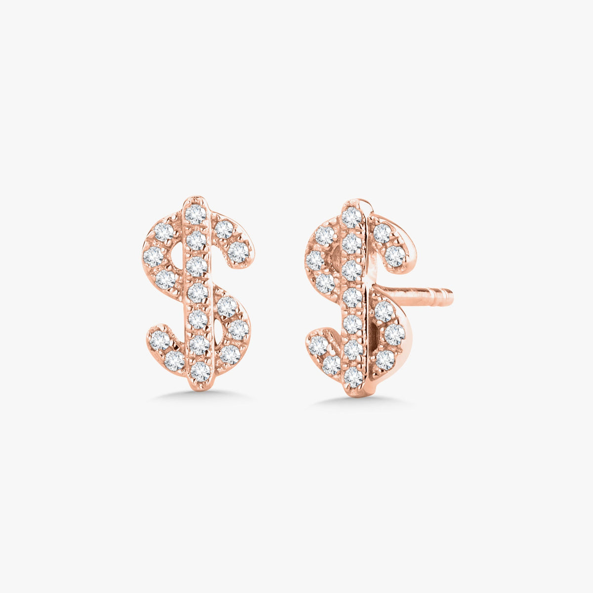 Benjamin Dollar Sign Cash Stud Earrings