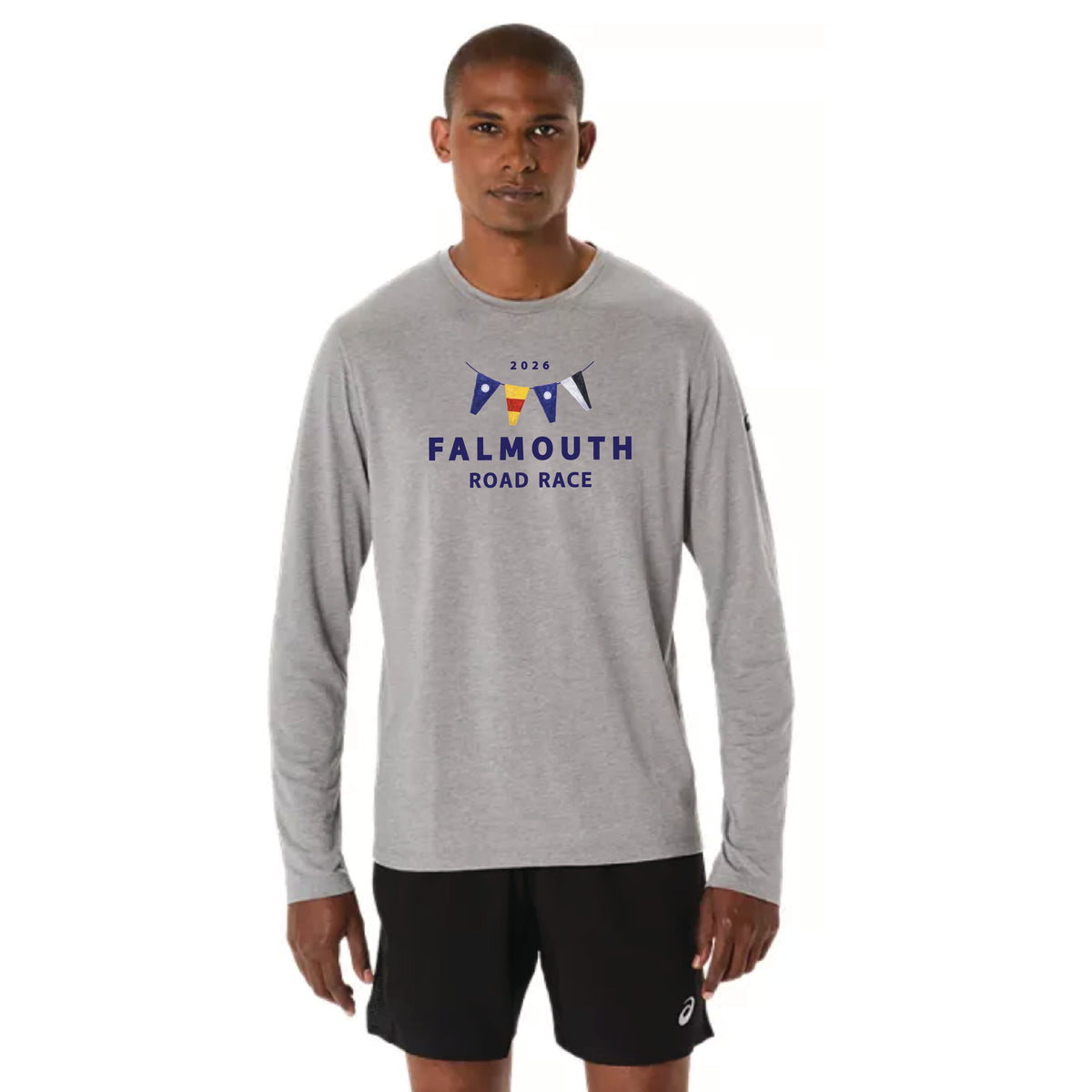 ASICS Falmouth Road Race 2026 - ASICS Mens PR Long Sleeve Triblend Tee (2011D378) (FRR26-06)