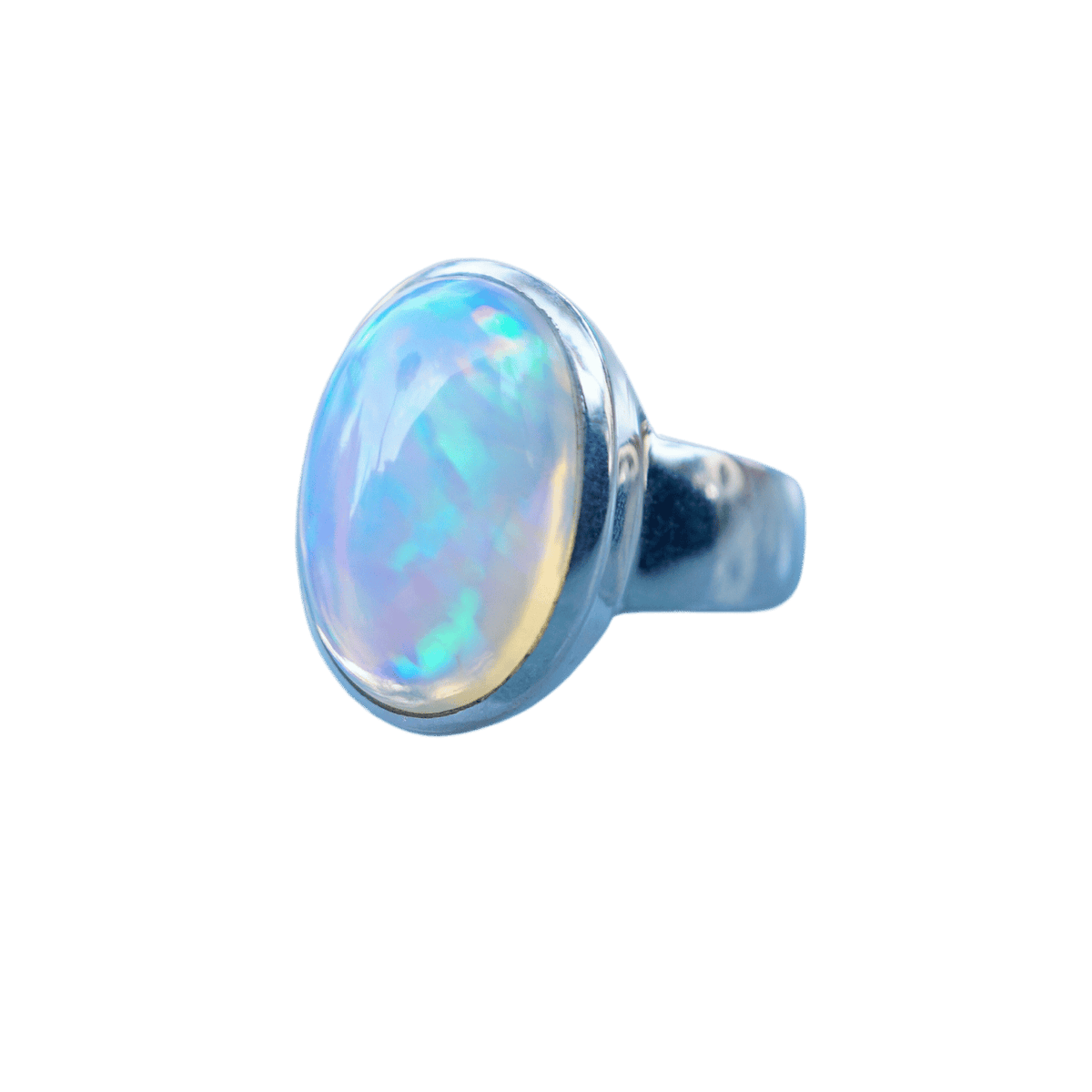 Ethiopian Opal Sterling Silver Ring