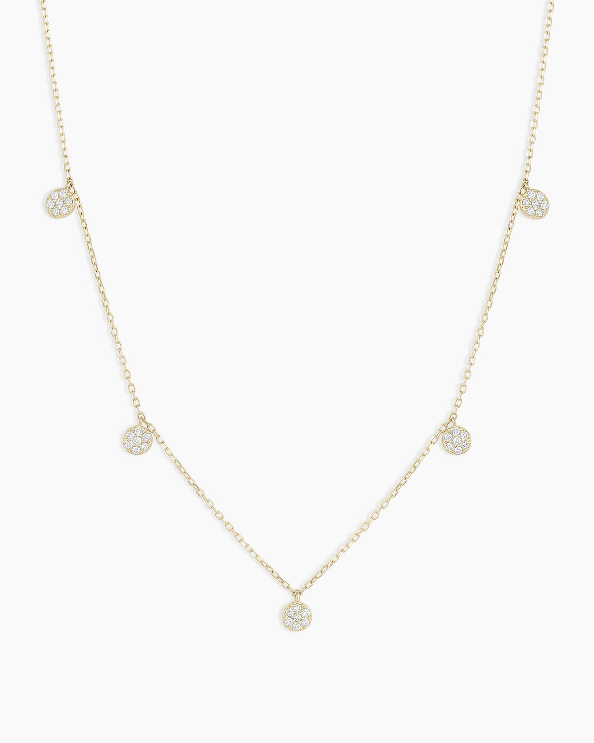 14K Diamond Pavé Flutter Necklace