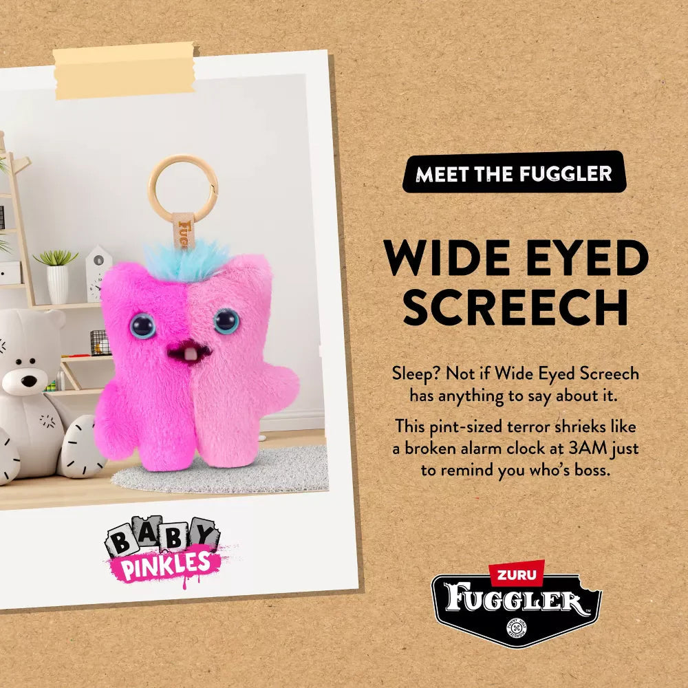 Seasonal S1- Baby Pinkles Key Ring - Wide Eyed Screech