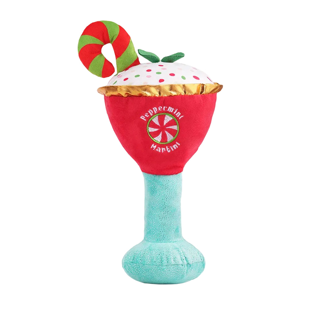 Happy Woofmas - Peppermint Martini Dog Plush Toy