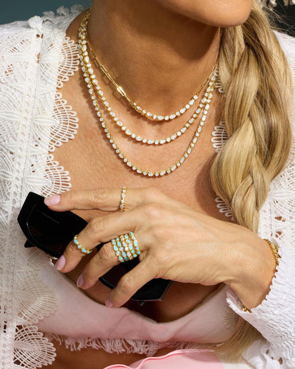 Isla Ring - Gold|Blue Opal