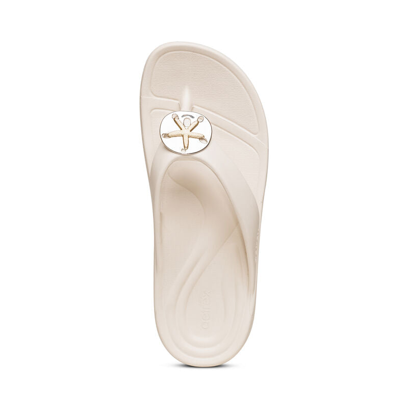 Aetrex Womens Maui Starfish Orthotic Flips (L20W)
