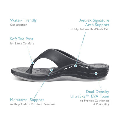 Aetrex Mens Maui Orthotic Flips (L3M)